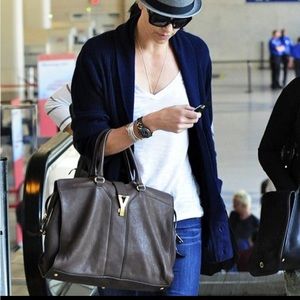 YSL Caba Chic Bag/ Dark Grey